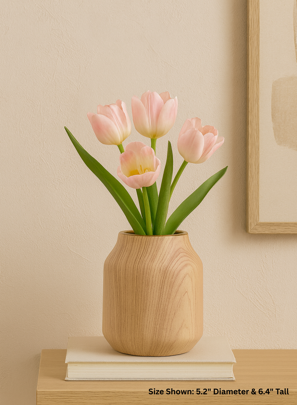 Ceramic Wood-Grain Vase