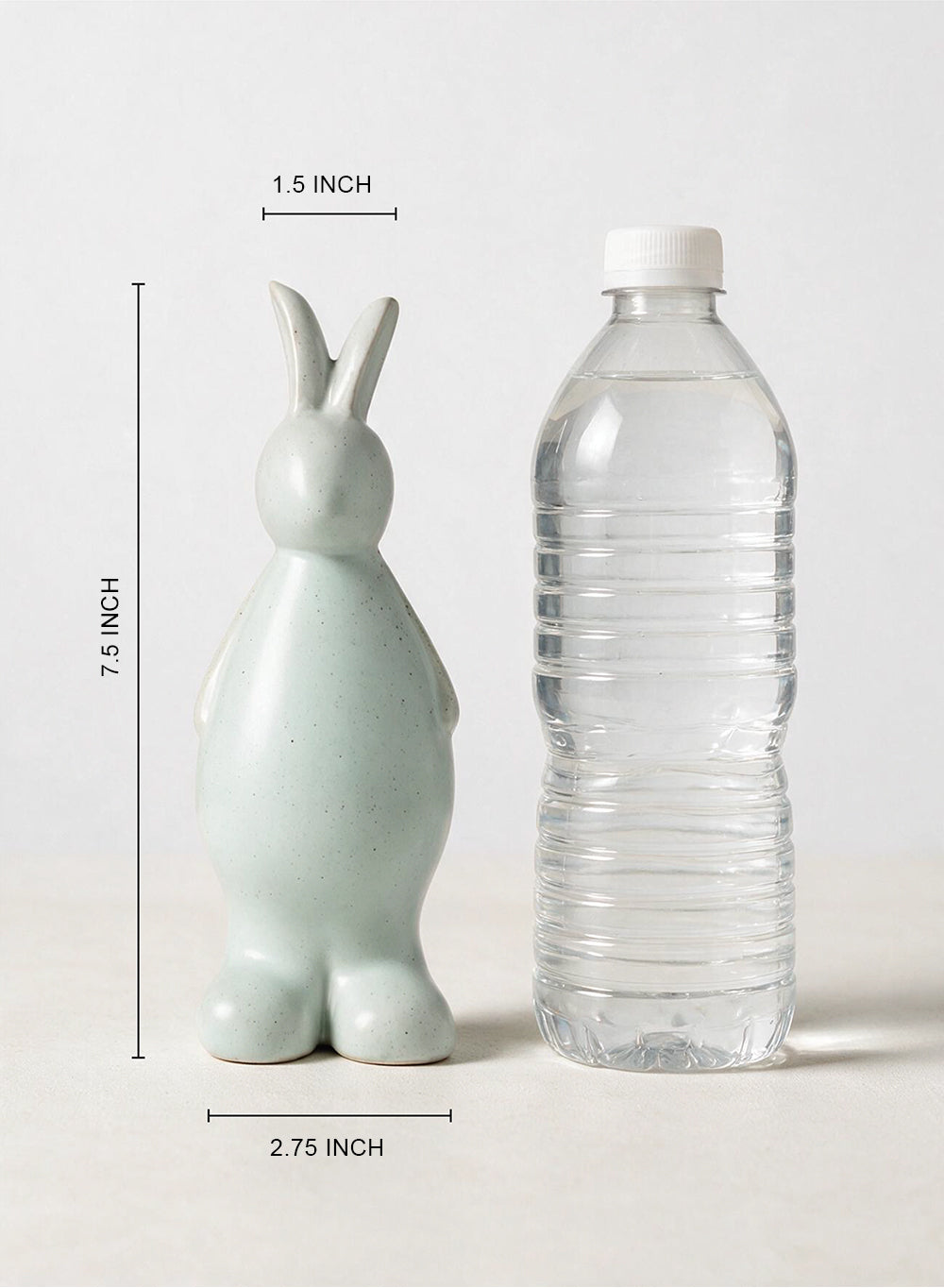 Standing Meadow Porcelain Rabbit Figurine Collection