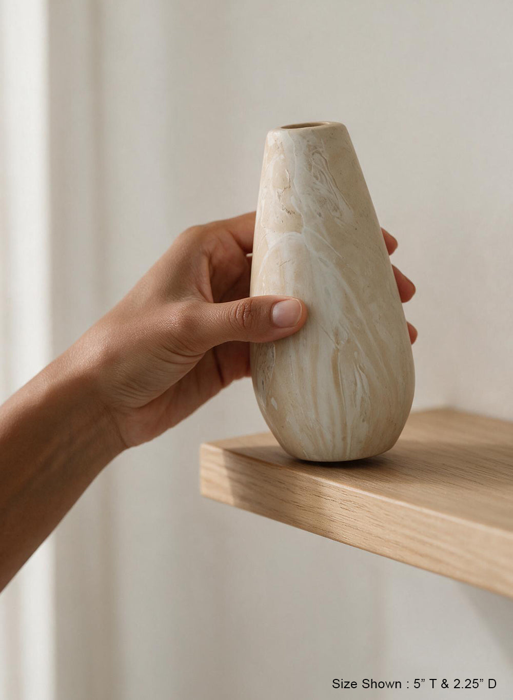 Marbled Ceramic Bud Vase Collection
