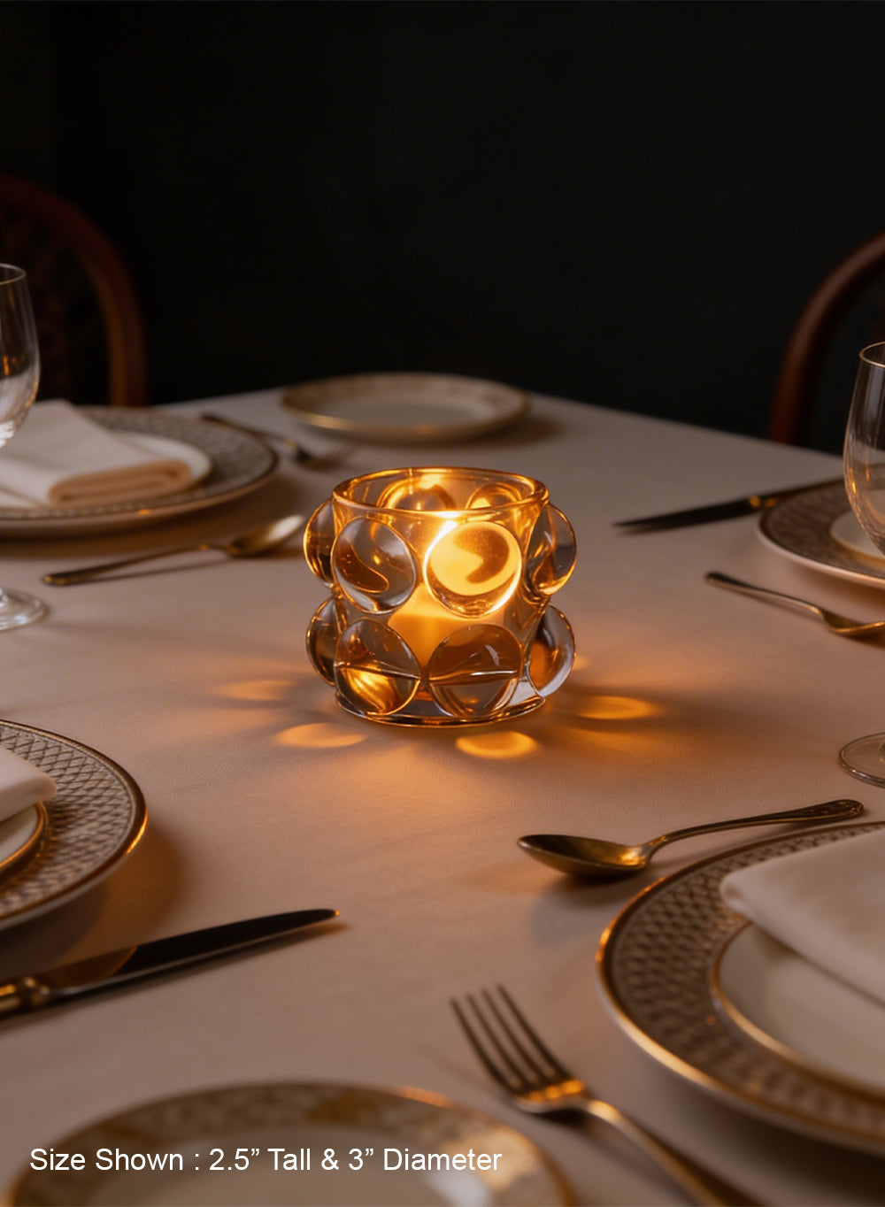 Bubble Glass Tea Light Holders Collection