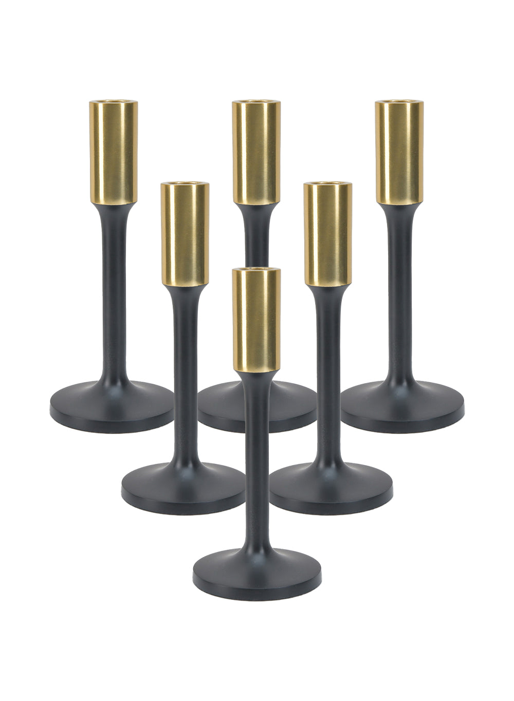 Dual-Tone Taper Candlestick Holders, in 2 Sizes