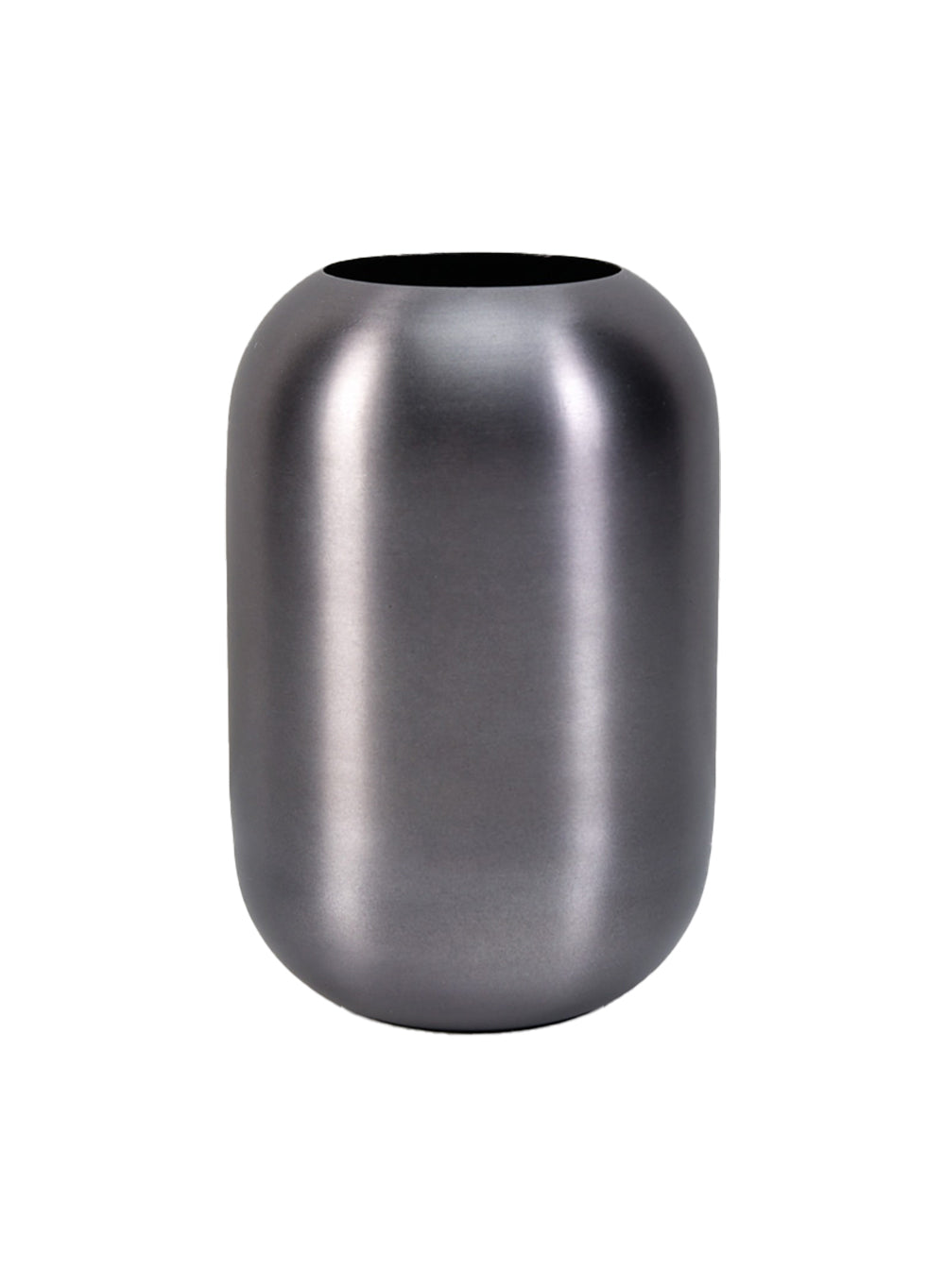 Metallic Grey Capsule Vase, in 2 Sizes