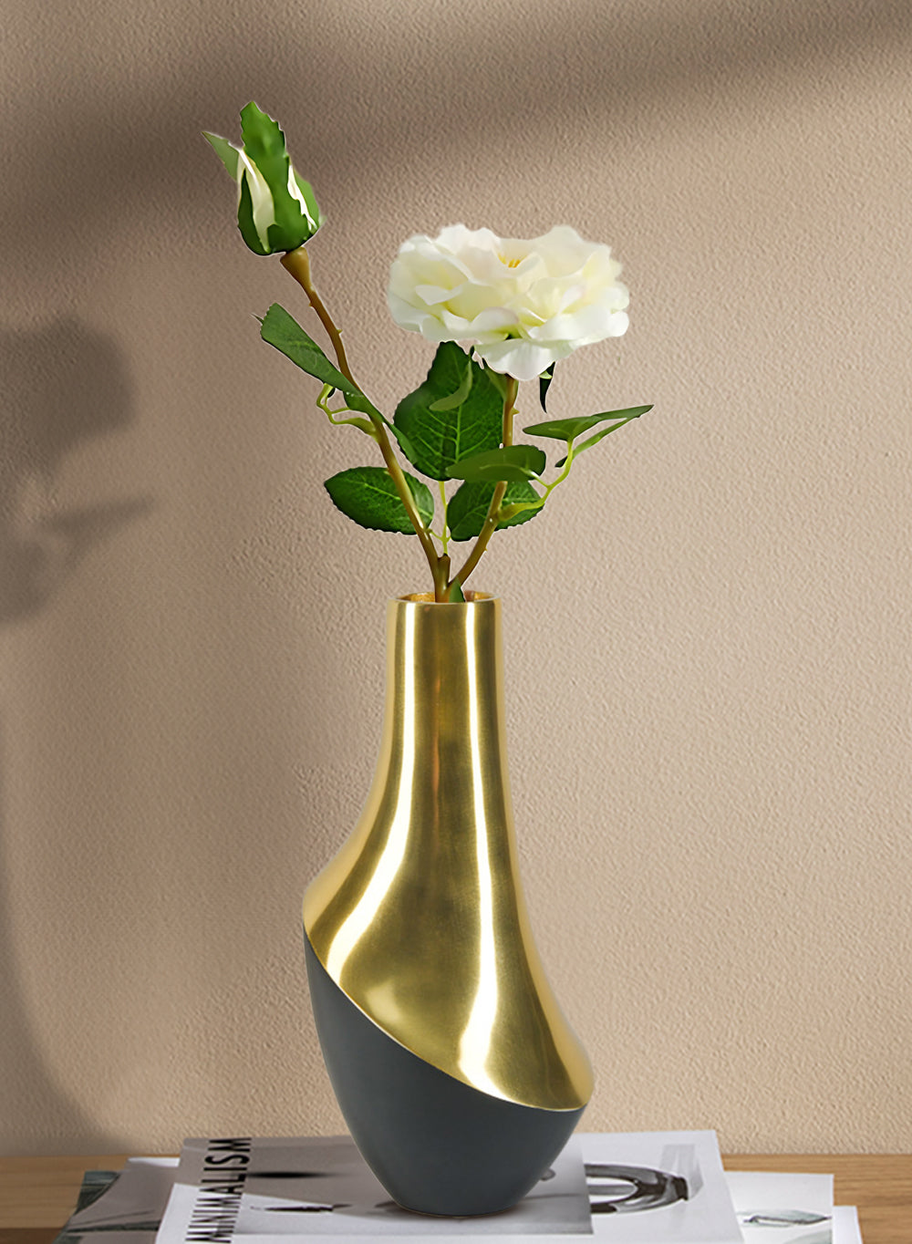 Dual-Tone Geometric Vase, in 2 Designs & Sets