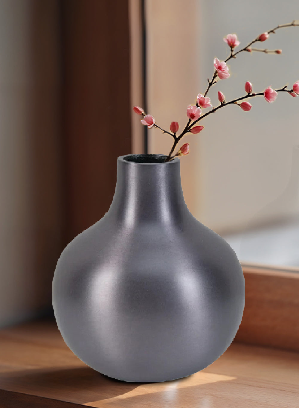 Lunara Matte Aluminum Vase