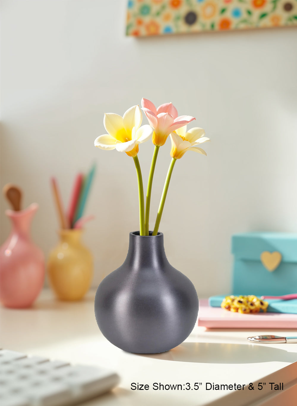 Lunara Matte Aluminum Vase