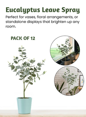 Eucalyptus Leave Spray 32 Inches Tall, Pack of 12