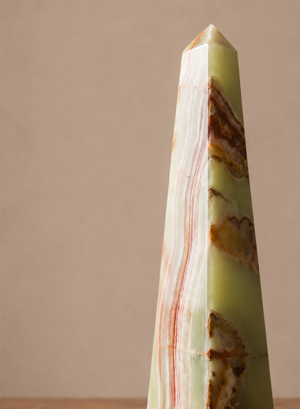 Natural Onyx Obelisk Sculpture Collection