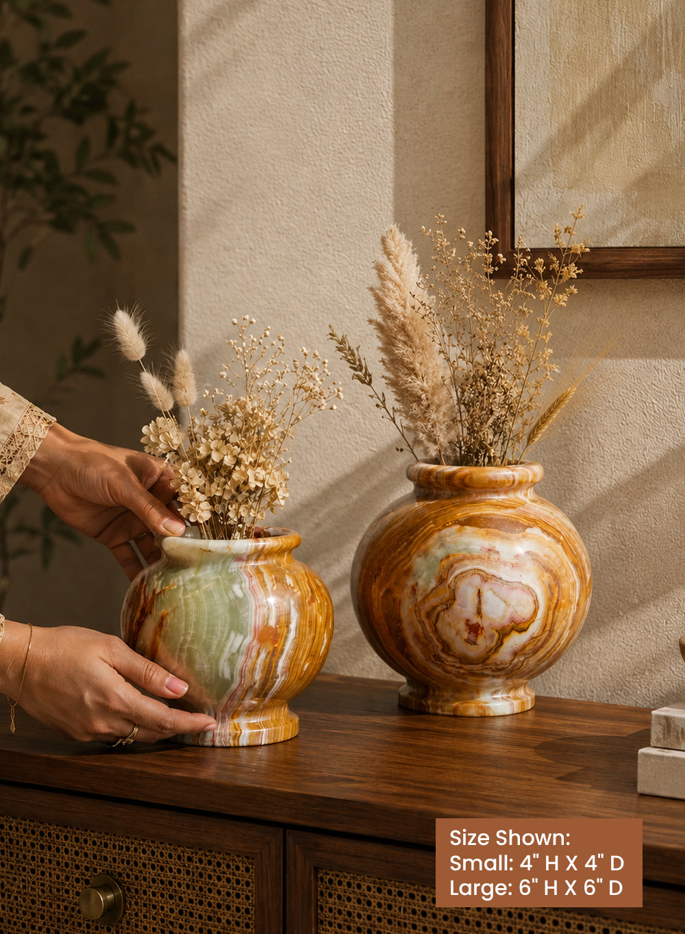 Natural Onyx Vase Collection