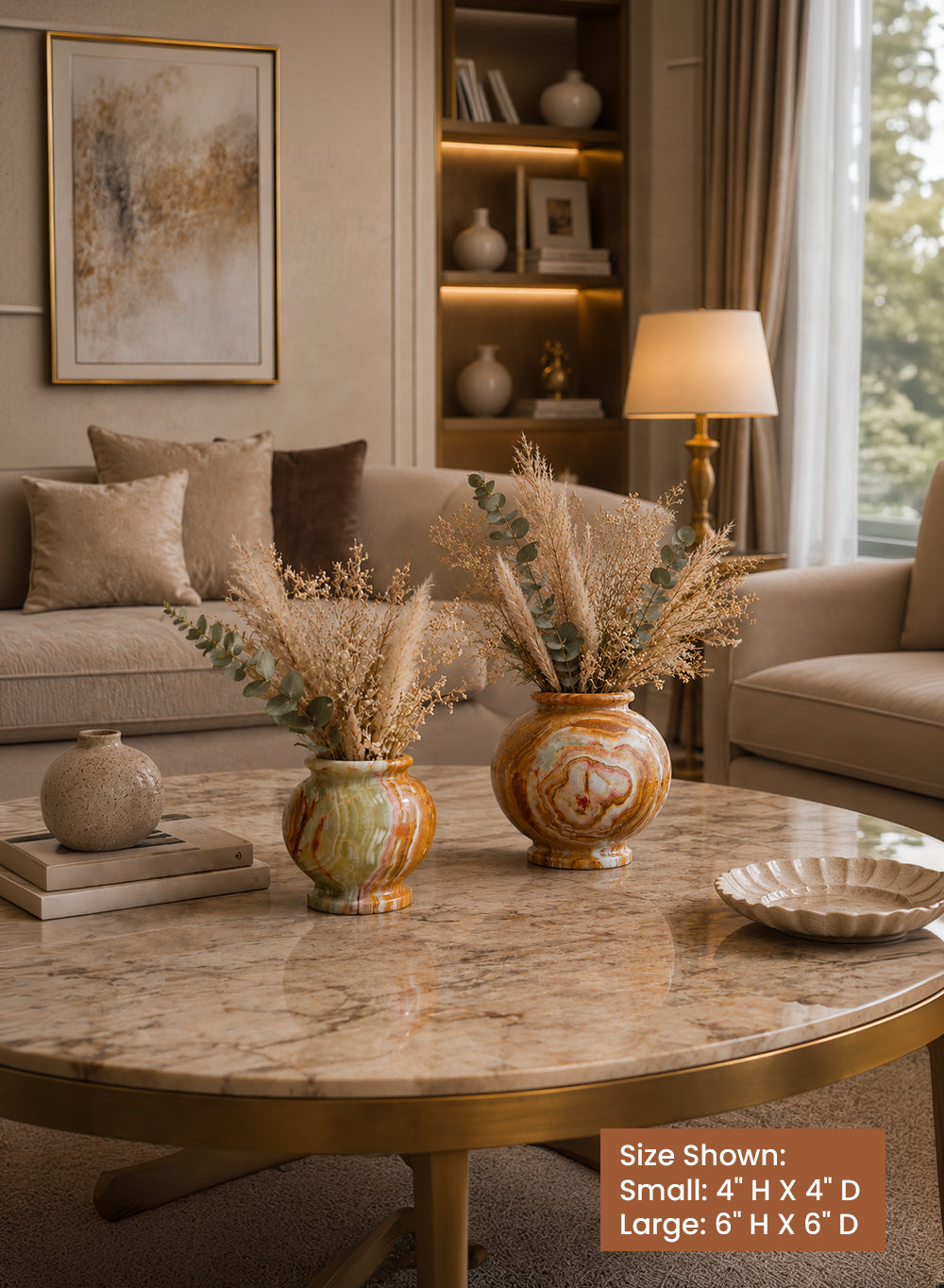 Natural Onyx Vase Collection