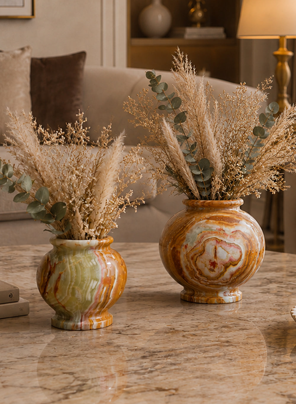 Natural Onyx Vase Collection
