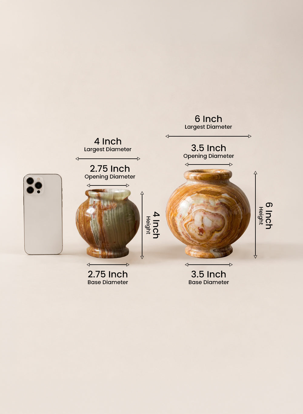 Natural Onyx Vase Collection