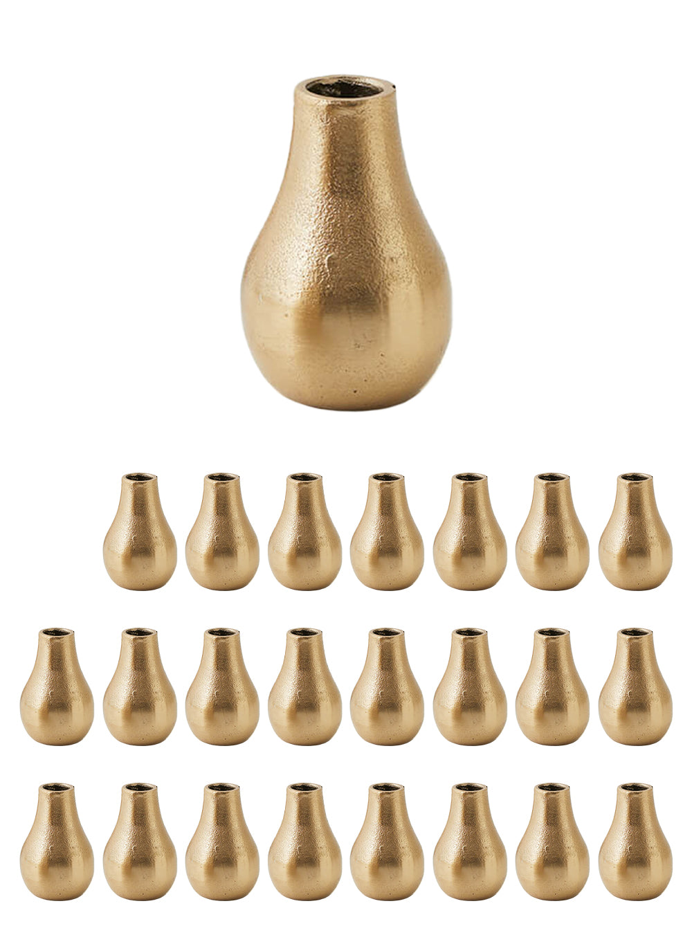 Stylish Gold Floral Bud Vase Collection