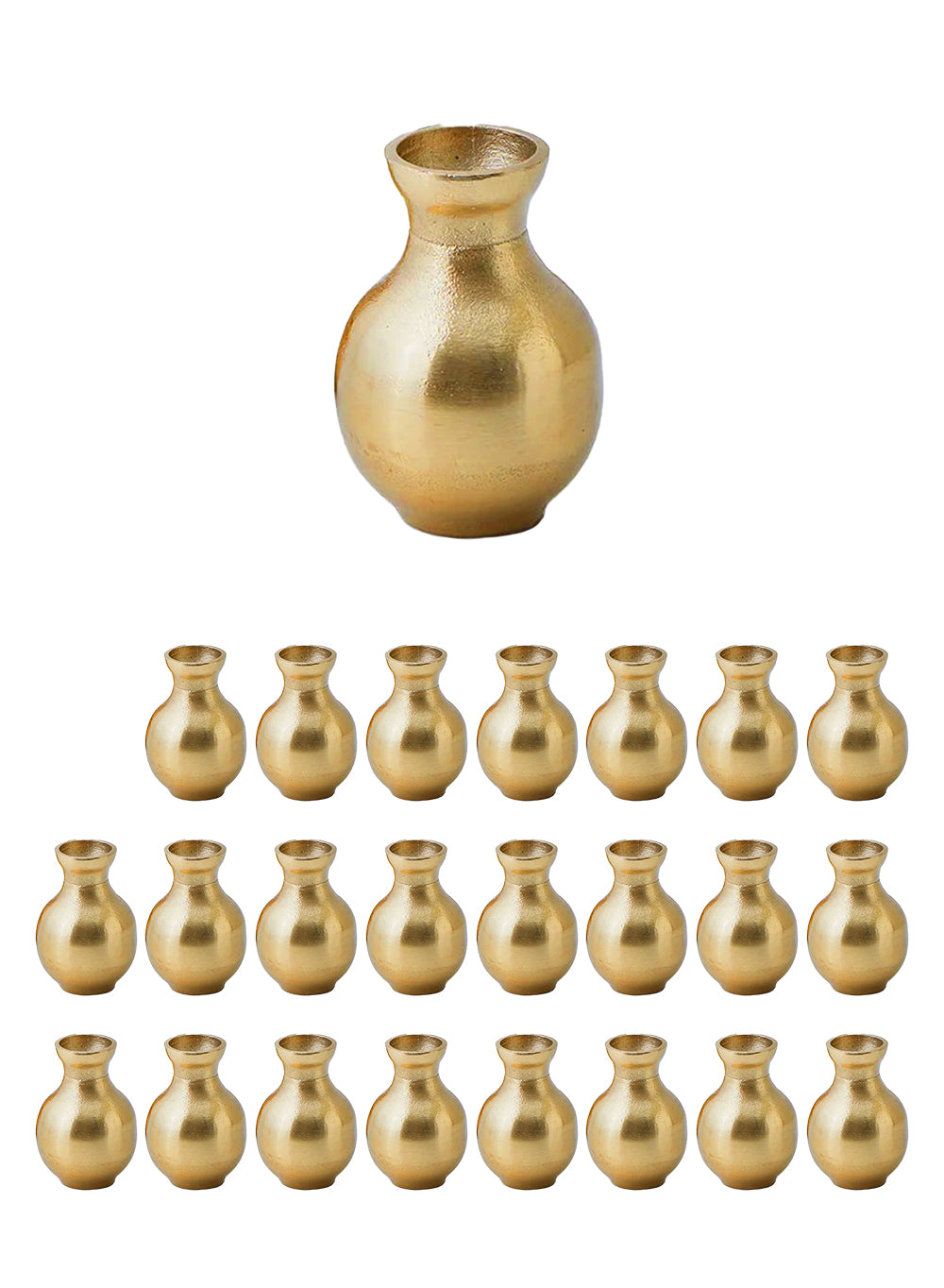 Stylish Gold Floral Bud Vase Collection