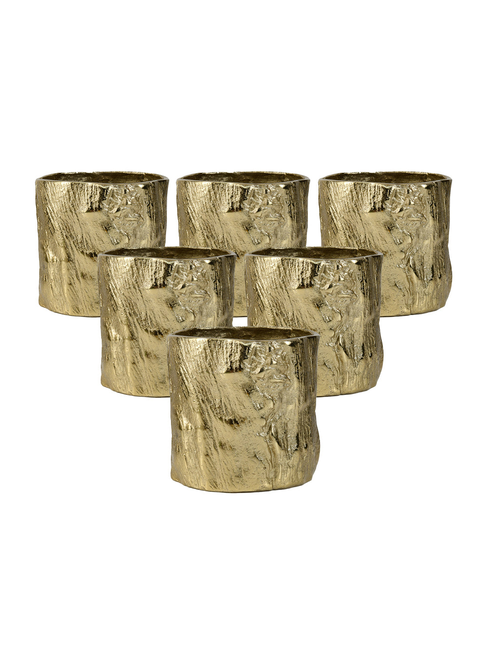 Gold Bark Vase, in 2 Sizes