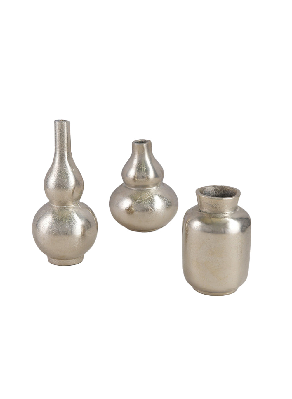 Radiance Gold Mini Bud Vase, Set of 3 in Unique Designs