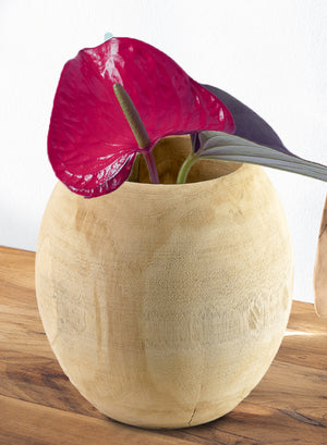 Natural Teak Essence Vase - in 2 Sizes