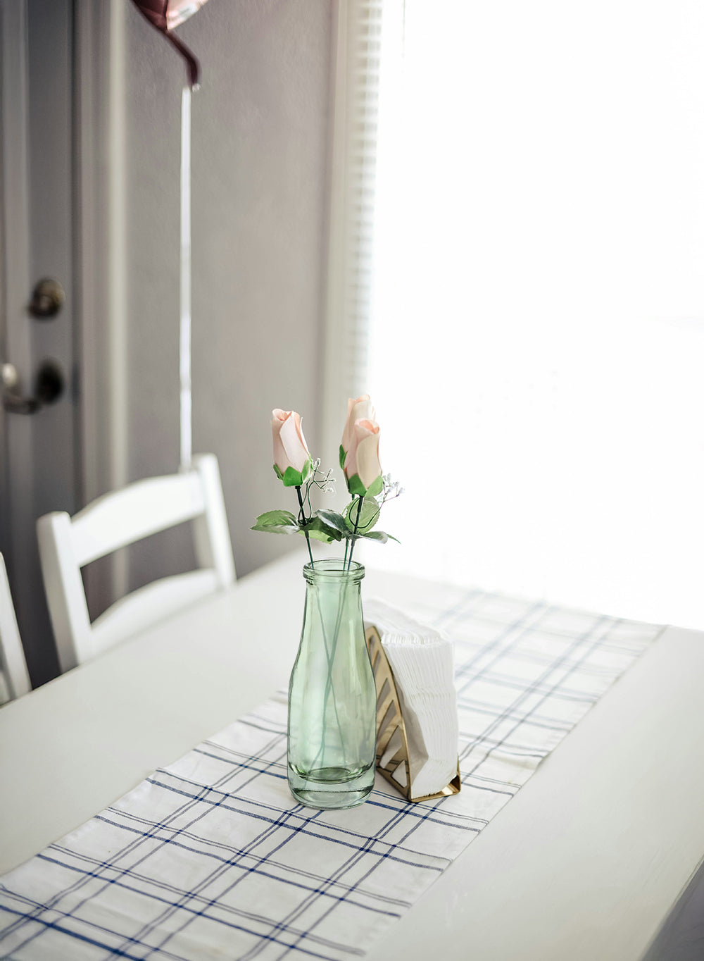 Vintage Green Glass Vase, Set of 6, in 3 Shapes