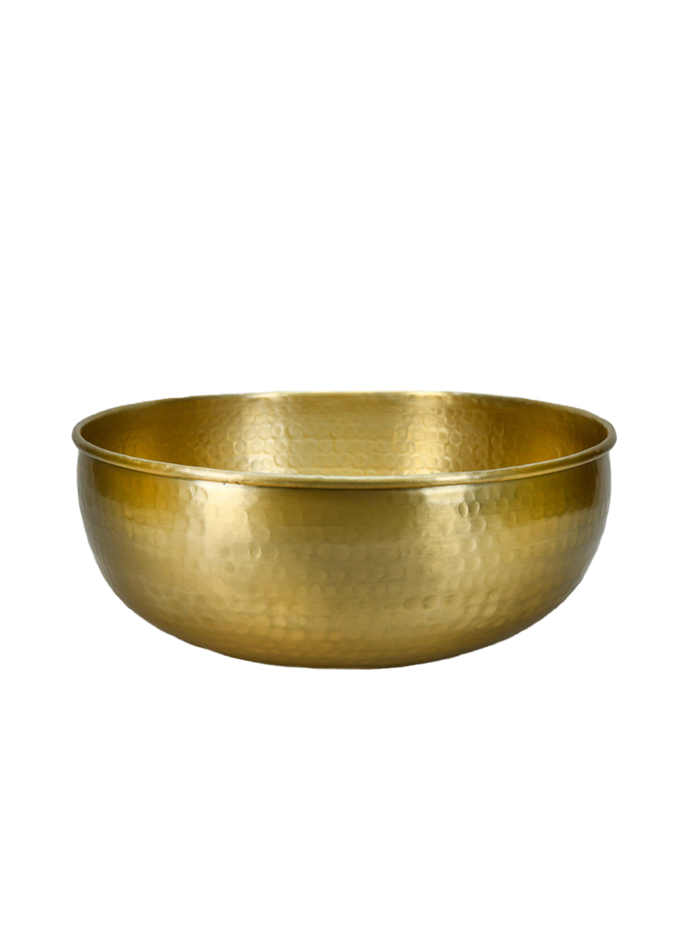 16" Brass-Look Aluminum Bowl