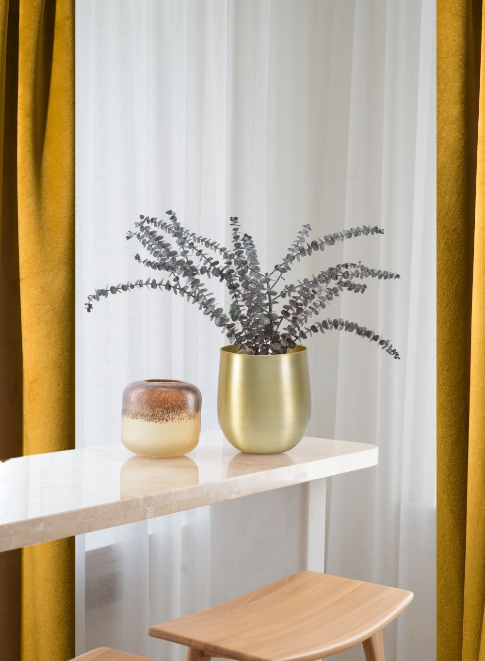 Raw Brass Vase, In 2 Sizes