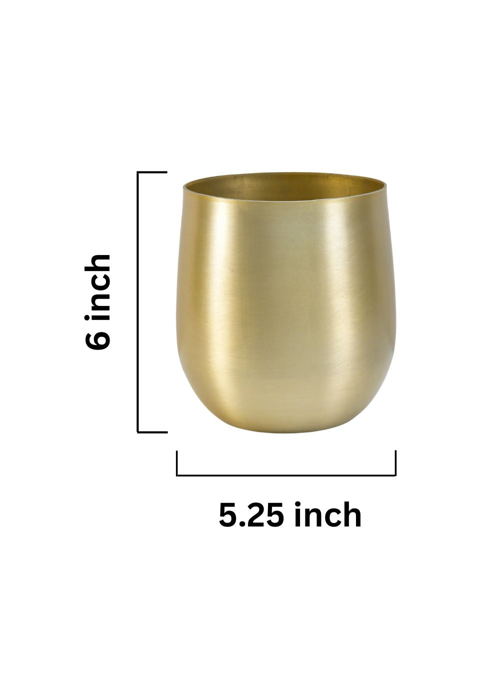 Raw Brass Vase, In 2 Sizes