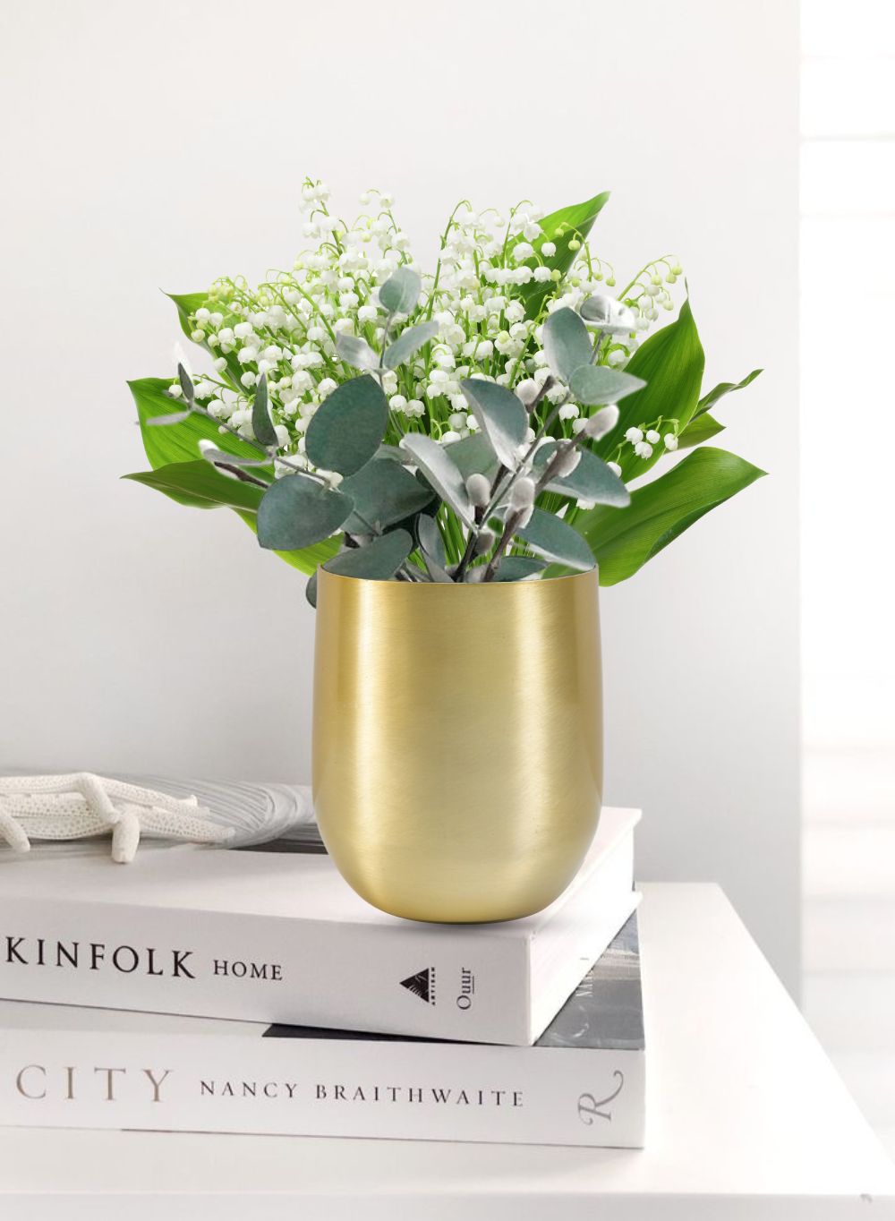 Raw Brass Vase, In 2 Sizes