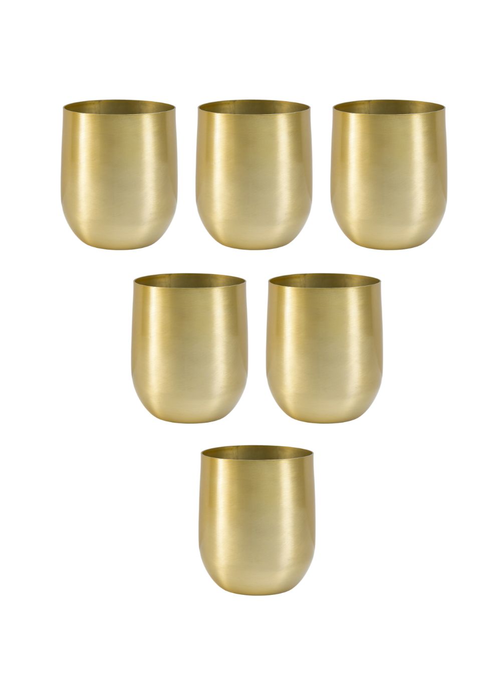 Raw Brass Vase, In 2 Sizes