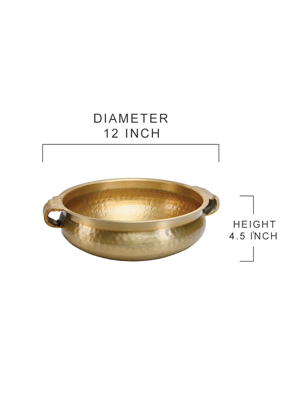 Hammered Urli Brass Bowl – 3 Size Options