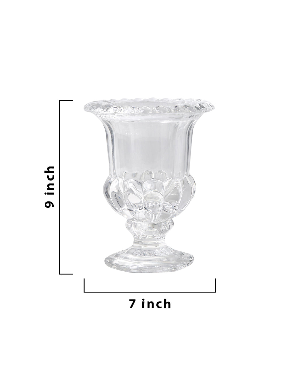 Victoria Glass Urn Vase, in 2 Sizes