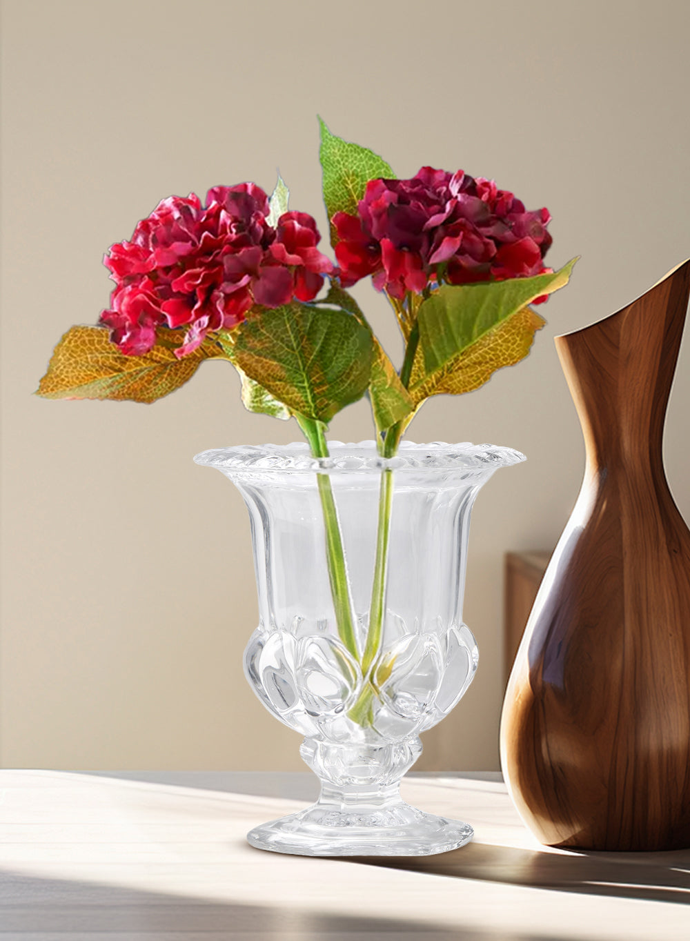 Victoria Glass Urn Vase, in 2 Sizes