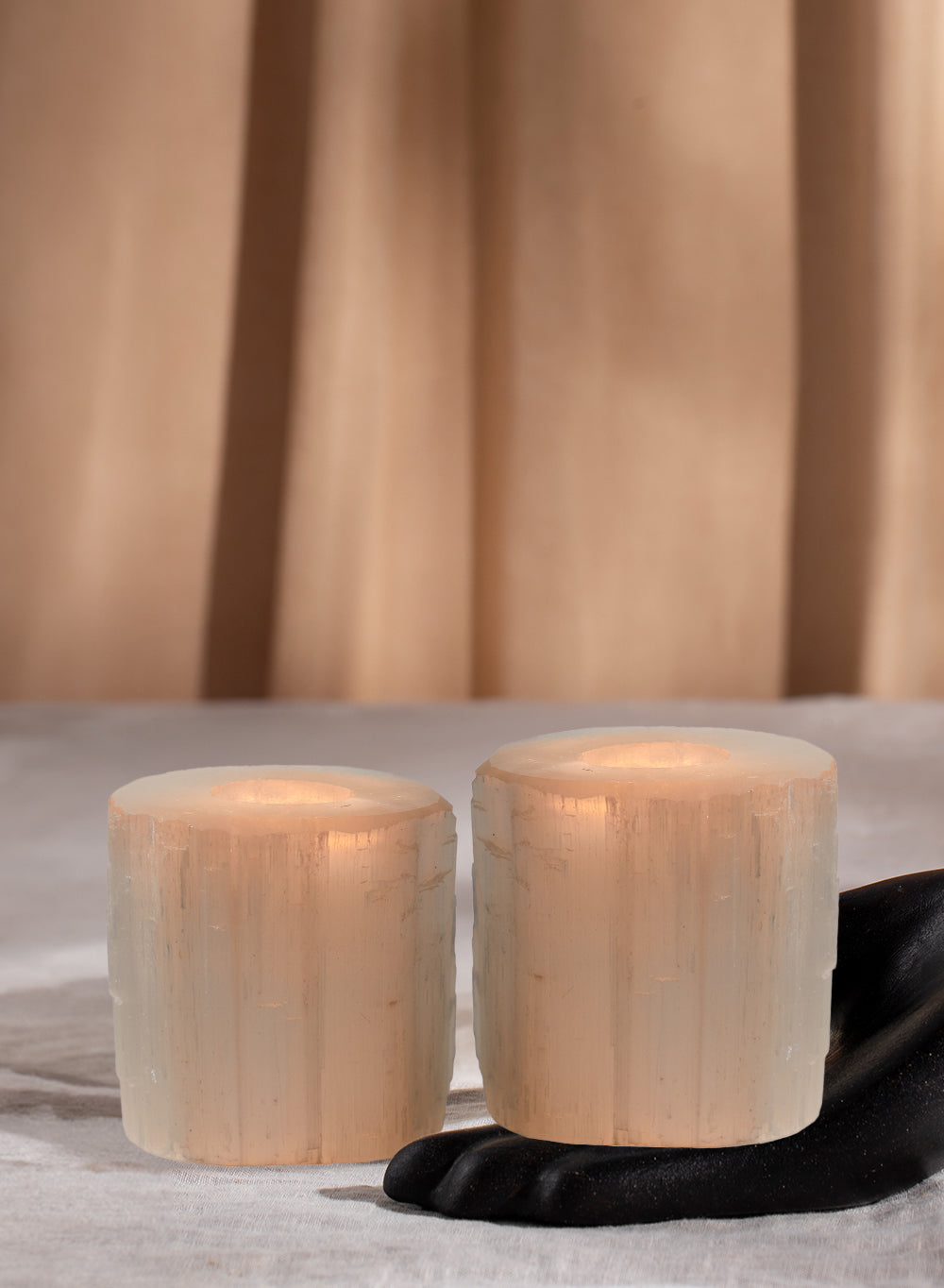 Selenite Tealight Candle Holder, In 3 Sizes