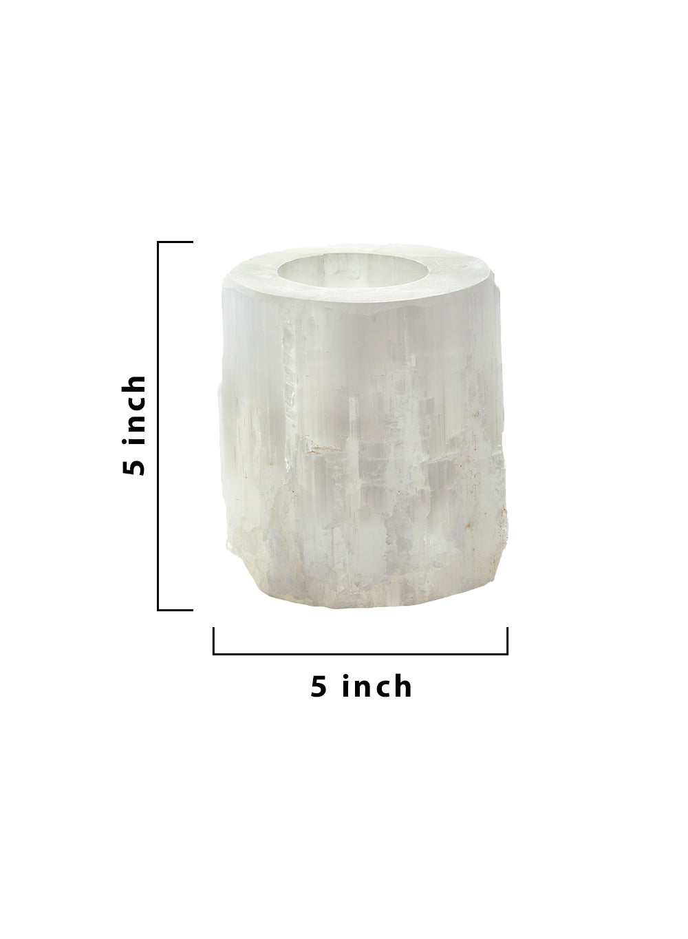 Selenite Tealight Candle Holder, In 3 Sizes