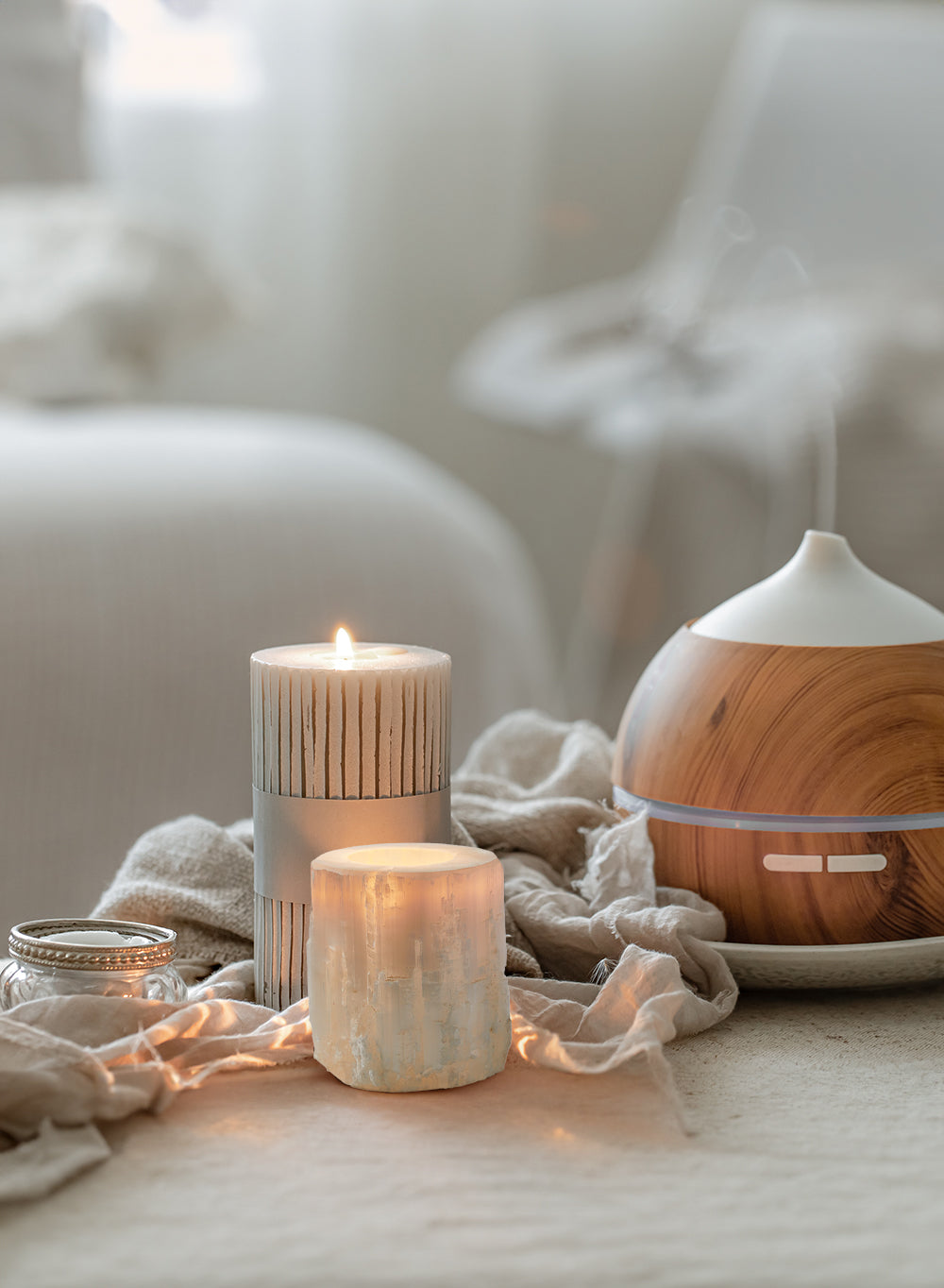 Selenite Tealight Candle Holder, In 3 Sizes