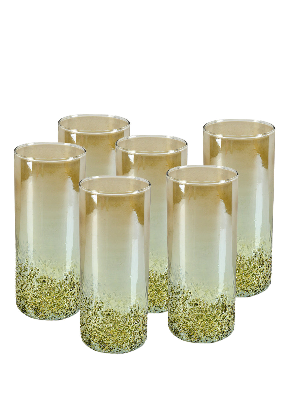 Speckled Green Glass Bud Vases, in 4 Sizes