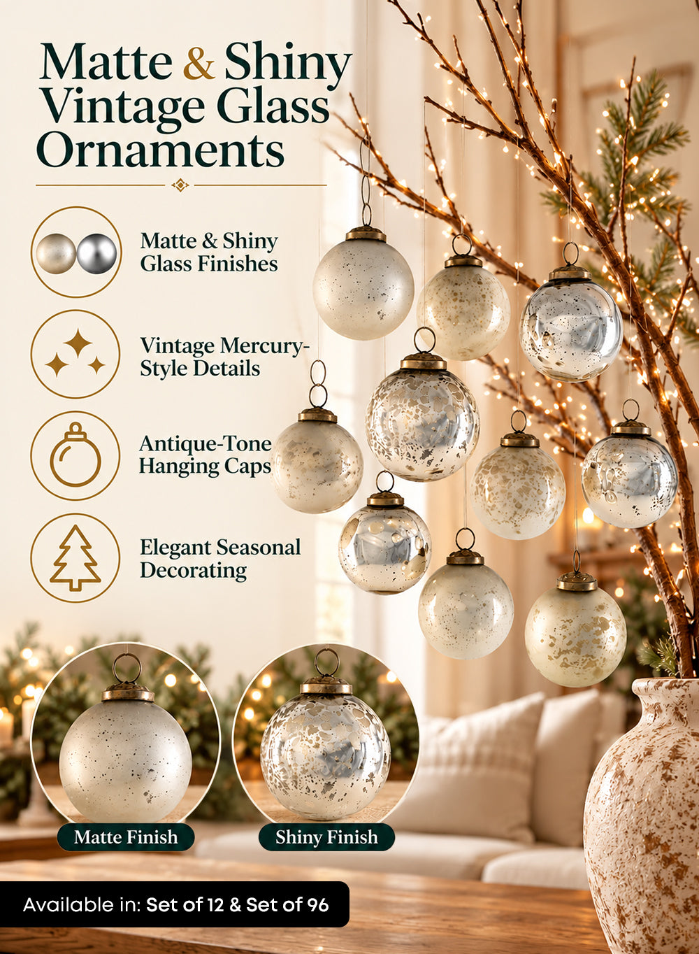 Vintage Glass Ball Ornaments Collection