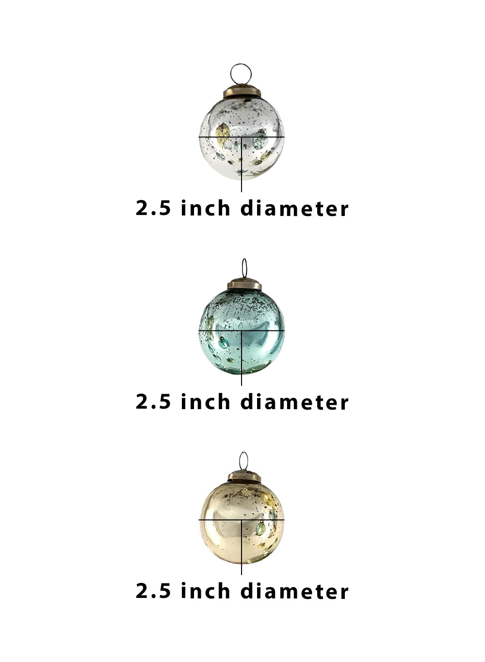 Vintage Glass Ball Ornaments - Pack of 12 & 144