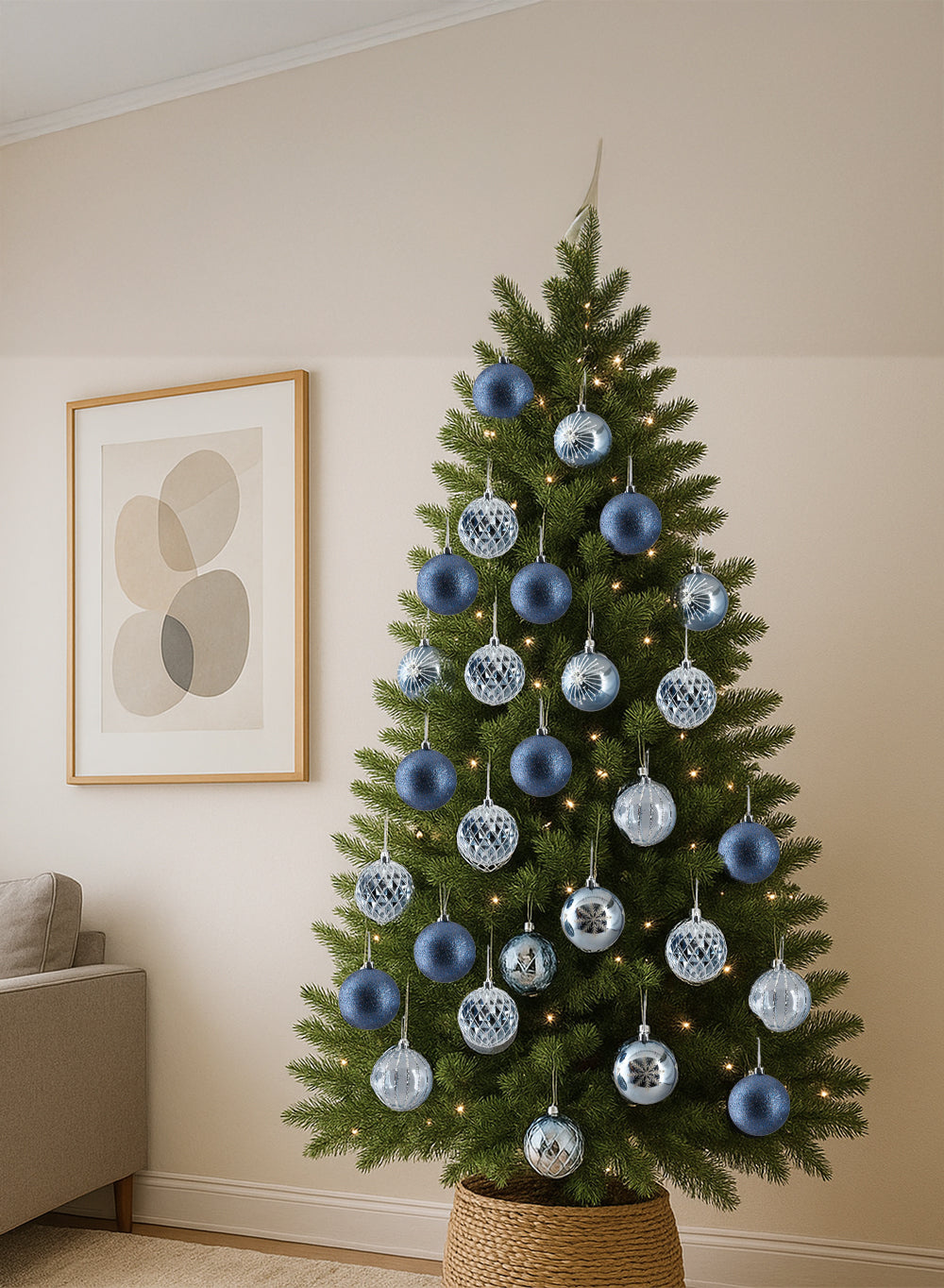 3" Assorted Ornament Balls, Pack of 16