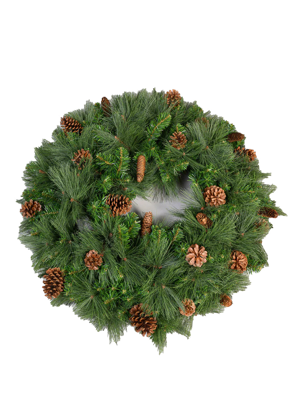 32" Woodland Pine Wreath with Natural Pinecones