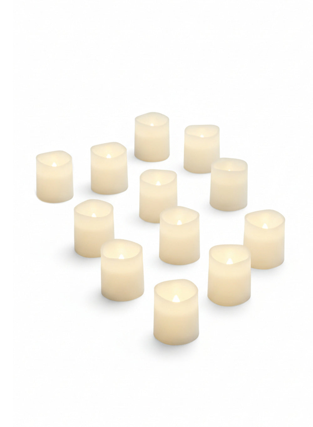 Flameless LED Votive Candles with Battery Collection