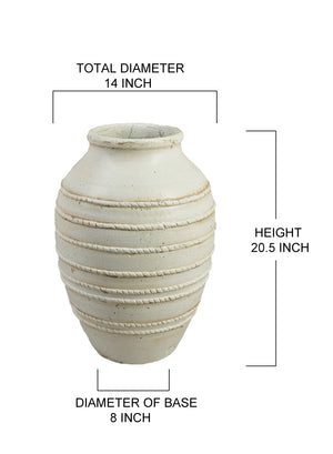 20.5" Vintage Greek Jar Vase