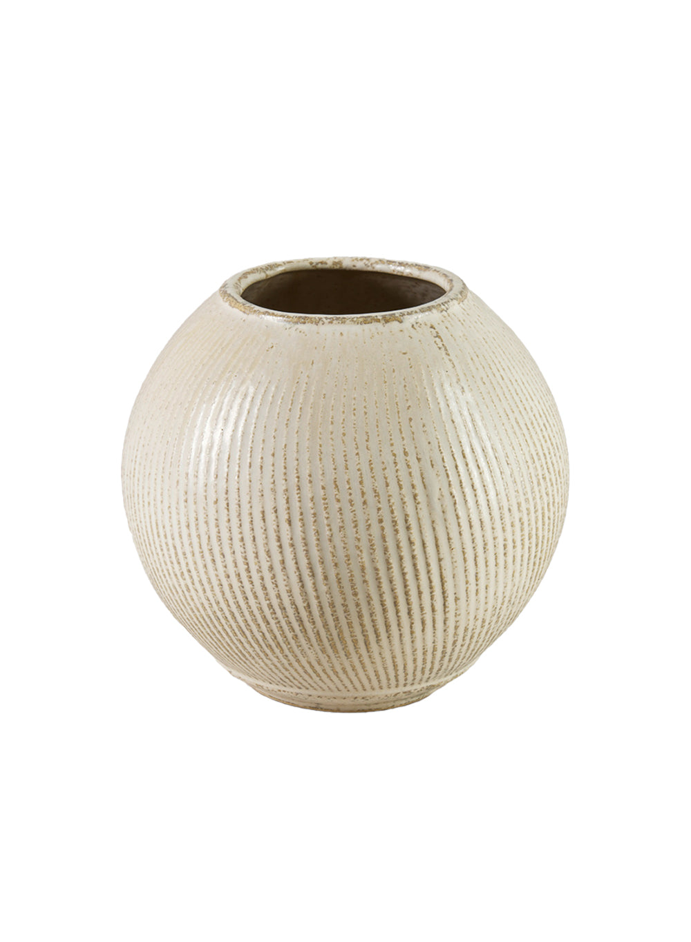 Decorative Fishbowl Vase - Elegant Ceramic Bowl for Floral Arrangements, Ideal for Home and Event Decor.