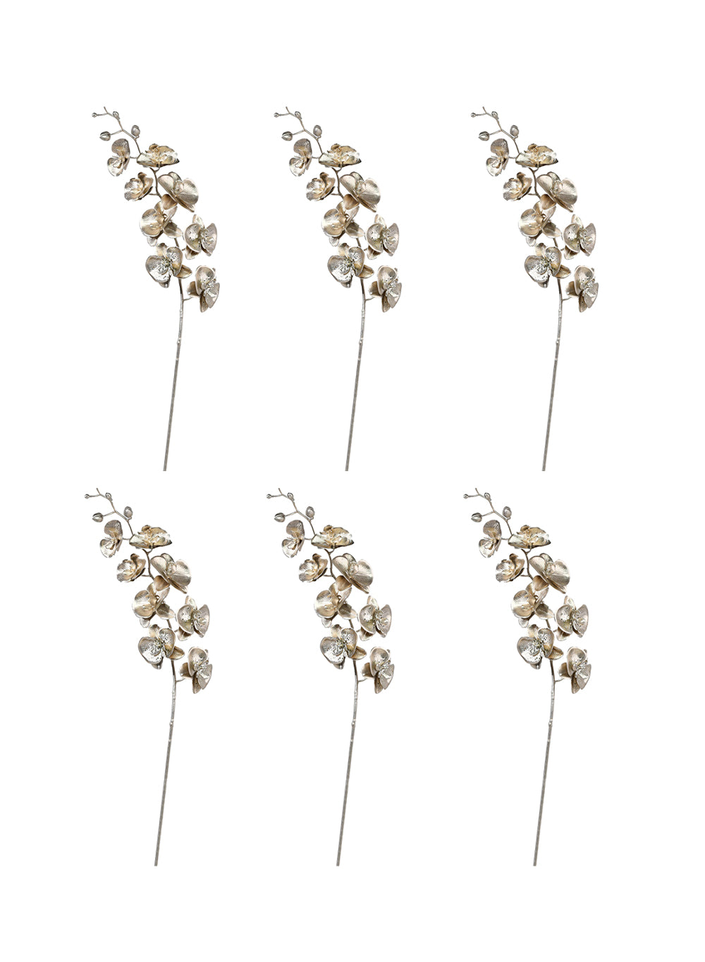44" Orchid Luxe Stem, Pack of 6, in 2 Colors