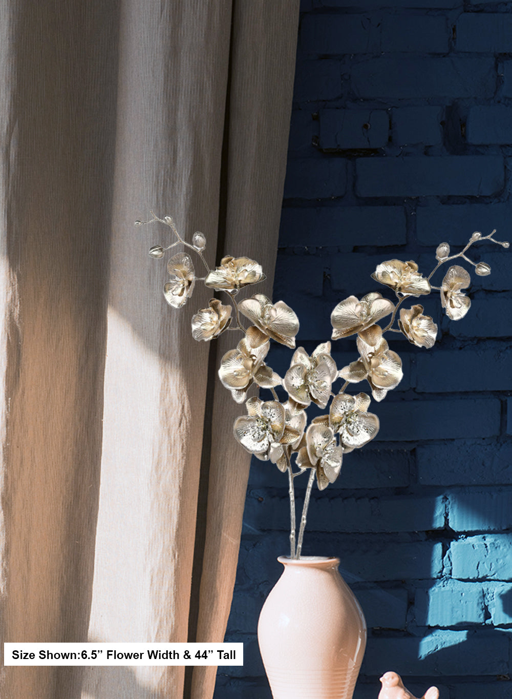 44" Orchid Luxe Stem, Pack of 6, in 2 Colors