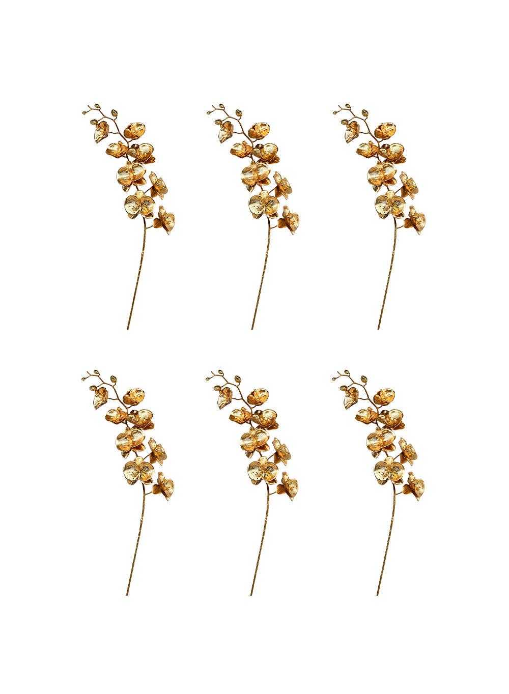44" Orchid Luxe Stem, Pack of 6, in 2 Colors