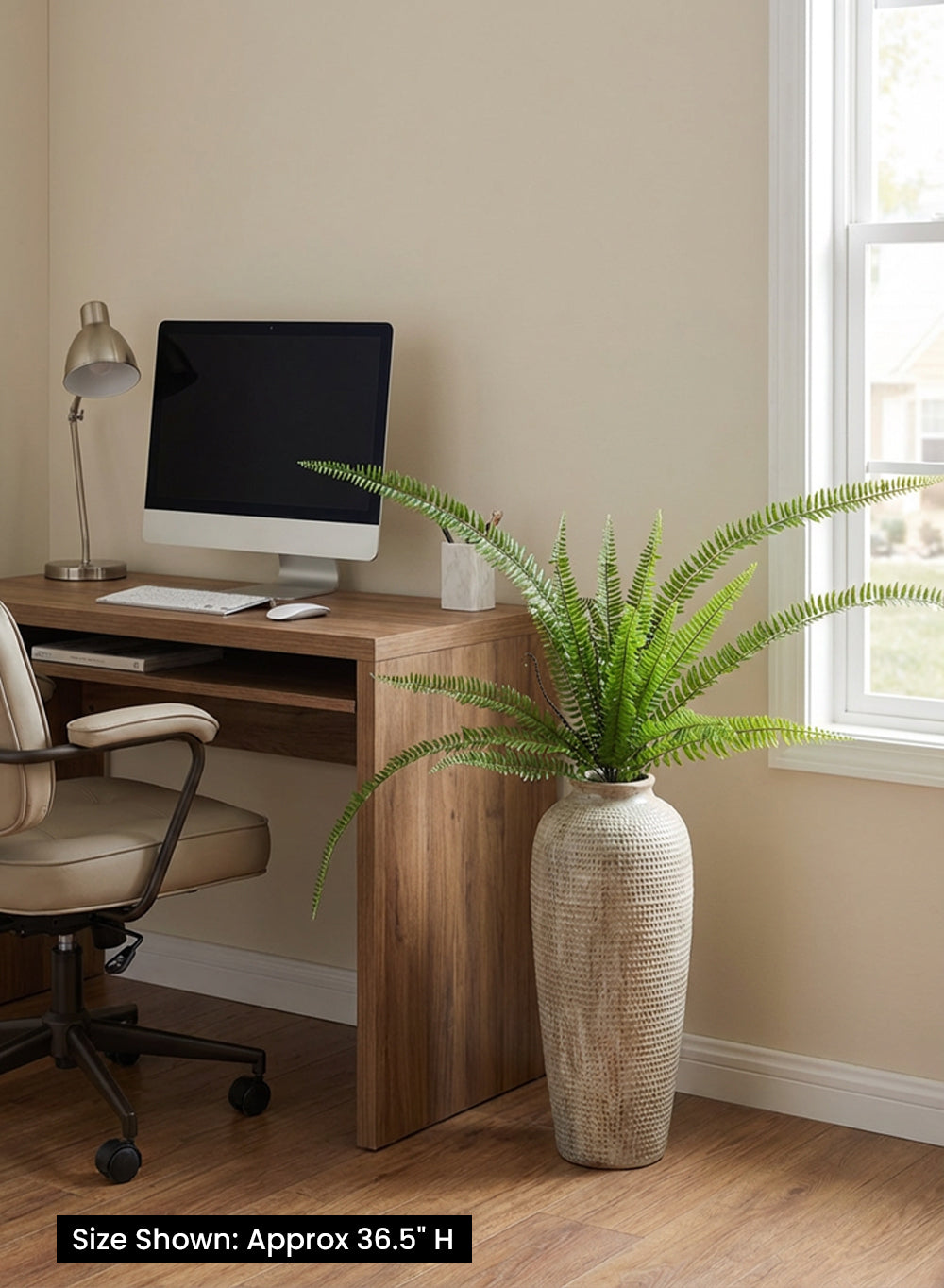 Artificial Green Fern Stems, 36.5" Tall, Pack of 12