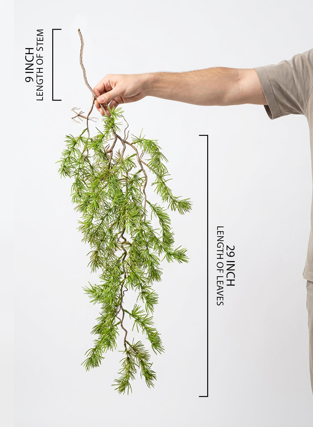 Verdant Cascade Greenery Branch, 38" Tall, Pack of 12