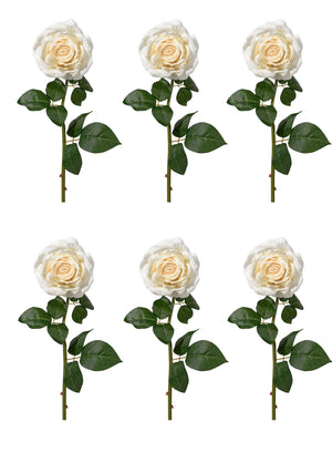 Serene Spaces Living 12 Pcs Artificial Flowers Silk Flowers, Available in 2 Colors