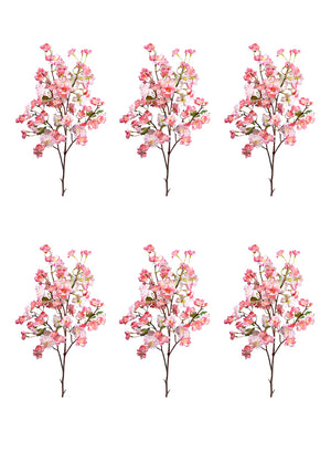 41" Artificial Pink Cherry Blossom Branch, Pack of 12