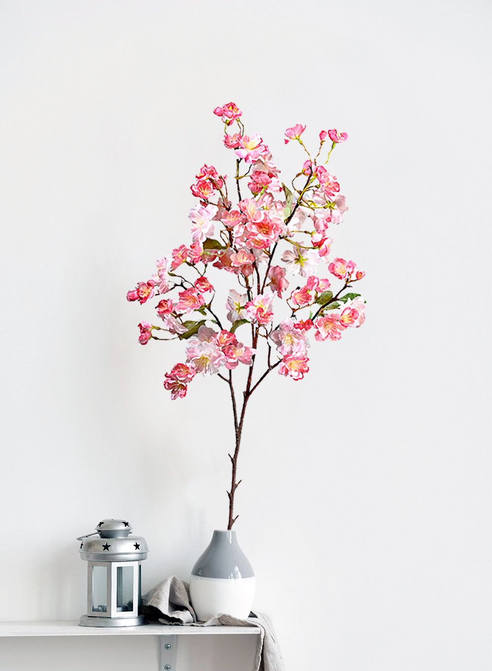 41" Artificial Pink Cherry Blossom Branch, Pack of 12