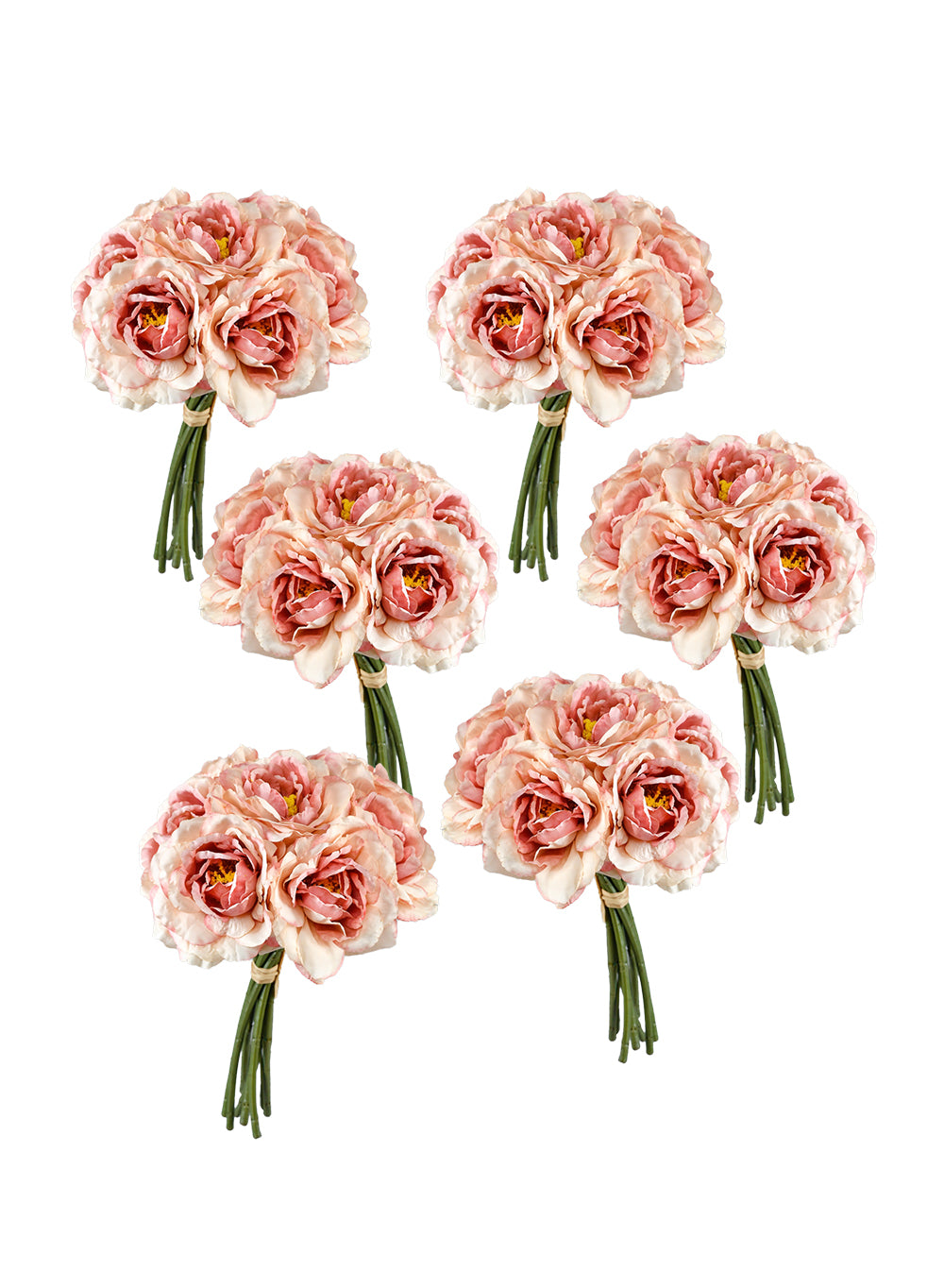 Silk Tea Flower Rose Bouquet, Pack of 12