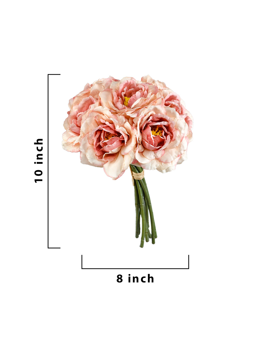 Silk Tea Flower Rose Bouquet, Pack of 12